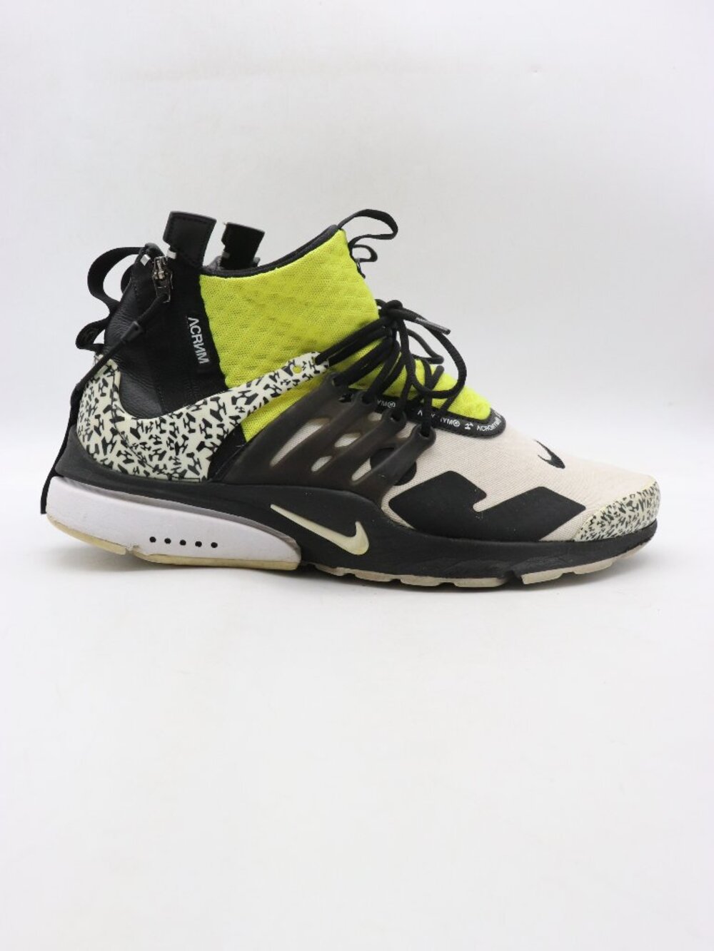 Nike Air Presto X Acronym Men's Size 11 Mid Dynamic Yellow Black AH7832-100